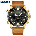 SMAEL New Fashion Men Watch Leather Strap Quartz